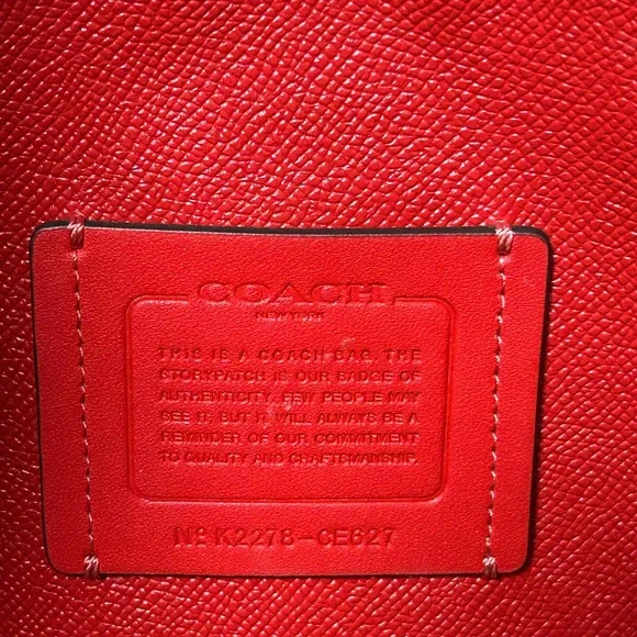 Coach Mollie Tote with Cherry Heart Print on Canvas HTF - Picture 8 of 16